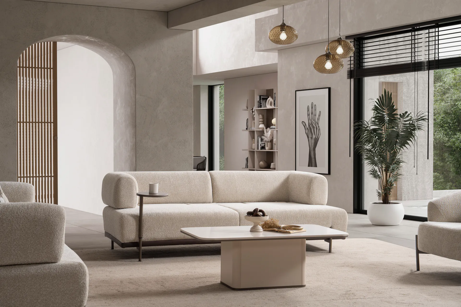 Verona Krem Koltuk Takımı